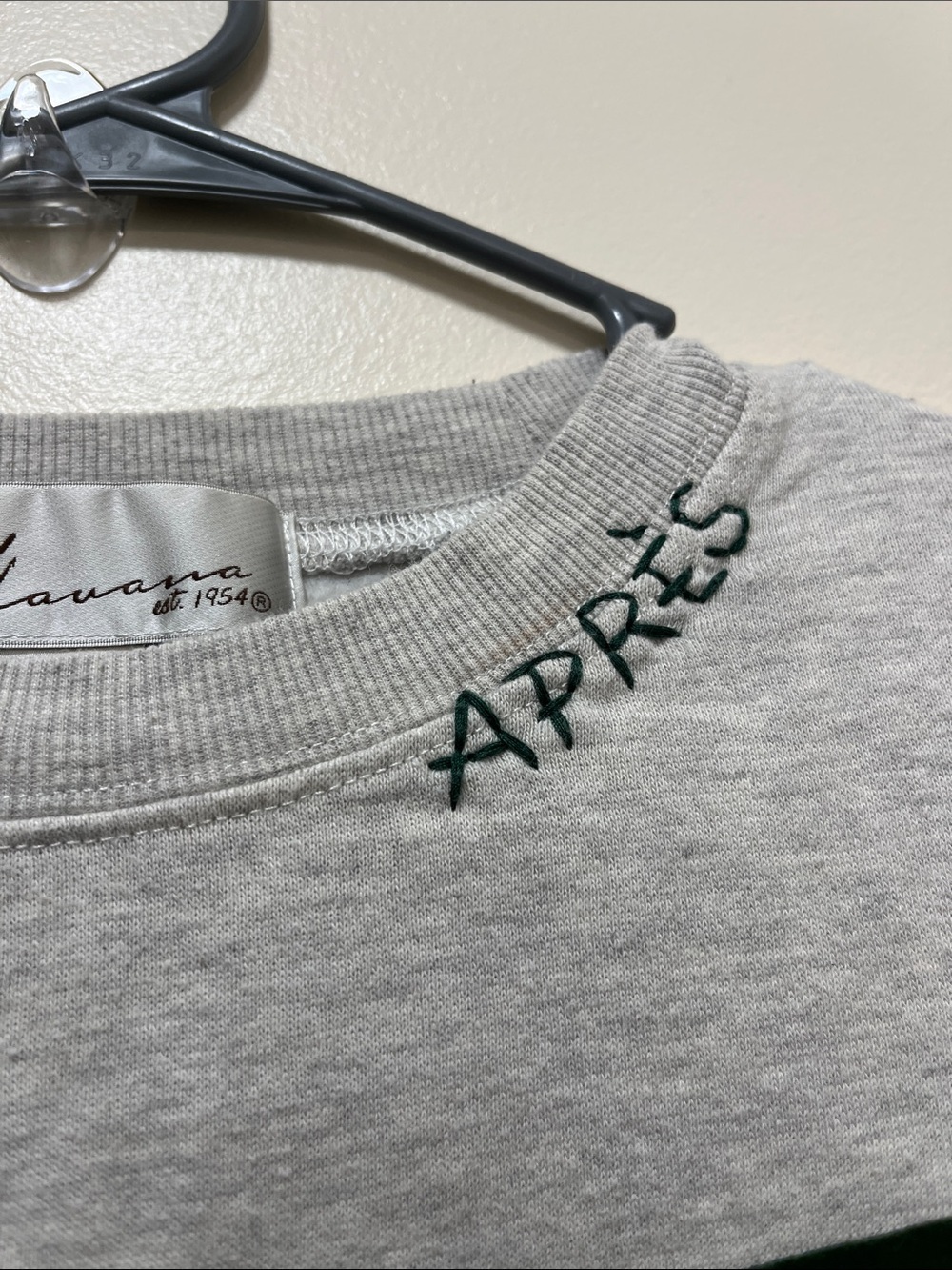 Vintage Havana Aspen Colorblock Crewneck Sweatshirt - Gray, Black, Green - Picture 8 of 8